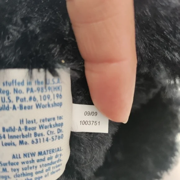 Build A Bear Workshop Dog 18" black, brown & white **💜Host Pick💜** - Picture 6 of 6